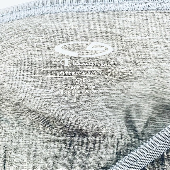 CHAMPION Fitted Athletic Tank Black Workout Running Gym Fitted - Picture 5 of 5